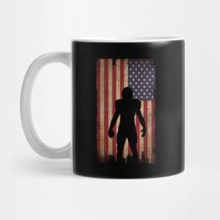 american football on flag reto Mug